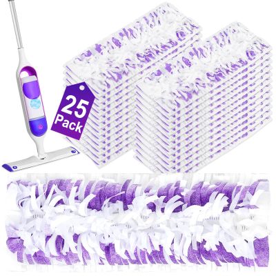 25 Count Power Mop Pads Refills for Swiffer Power Mop Pads,Compatible with Swiffer Power Mop Refills Replacement Disposable Power Mopping Pads Refills for Multi-Surface Floor Cleaning