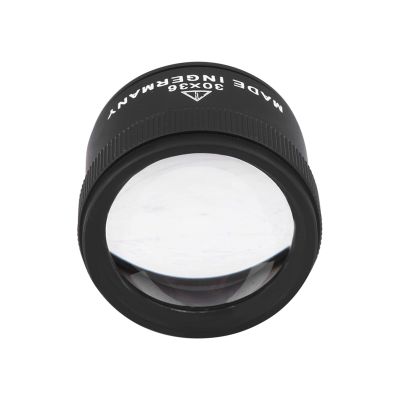 Jewelry Optical Magnifier Glasses 30x Magnifying Lens for Jewelry Inspection, Durable Zinc Alloy Construction, Compact and Portable Design