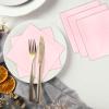 100 Pieces 2-ply Light Pink Napkin Disposable Cocktail Napkins Beverage Napkins Dessert Napkins Paper Napkins for Dinner Wedding Birthday Party Bridal Anniversary Reception Event (Pink) view 4
