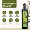 Kasandrinos Organic Olive Oil Extra Virgin, Polyphenol Rich Greek Olive Oil, 100% Organic First Cold Pressed, Mild + Delicate Flavor, Verified by Non GMO, 1 L / 33.8 oz view 2