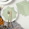 100 Pieces 2-ply Sage Green Napkins Disposable Cocktail Napkins Folded 5 x 5 Inches Disposable Paper Napkins for Dinner Wedding Birthday Party Bridal Anniversary Reception Event (Sage Green) view 4