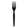 Boardwalk Heavyweight Wrapped Polystyrene Cutlery, Fork, Black, 1,000/Carton view 1