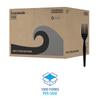 Boardwalk Heavyweight Wrapped Polystyrene Cutlery, Fork, Black, 1,000/Carton view 2