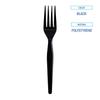 Boardwalk Heavyweight Wrapped Polystyrene Cutlery, Fork, Black, 1,000/Carton view 3