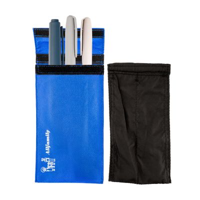 4AllFamily Chiller Insulin Travel Case Cooler  Insulin Cooler Travel Case TSA Approved  45H Cooling without Electricity  Reusable Medicine Container for Traveling, Flights & Daily Use (1-3 Pen Big)