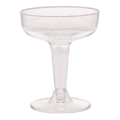 Nicole Fantini Hanna K. Signature 4oz Disposable Heavyweight Clear Plastic Champagne Cup 20/Pack for Elegant Parties, Weddings & All Occasions: 500 Cups