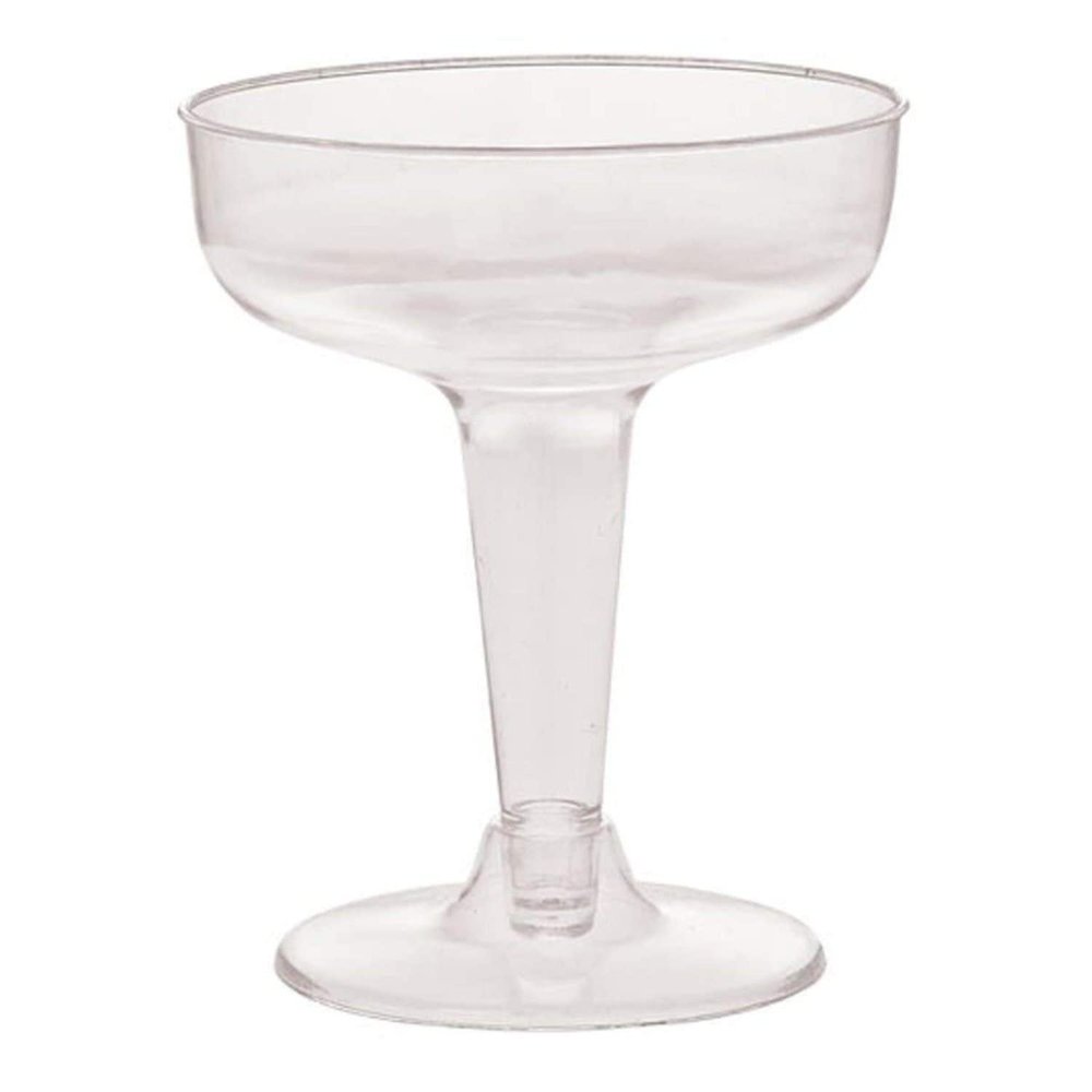 Nicole Fantini Hanna K. Signature 4oz Disposable Heavyweight Clear Plastic Champagne Cup 20/Pack for Elegant Parties, Weddings & All Occasions: 500 Cups