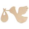 DIY Stork Baby Shower Decorations 21-inch, 1/8 inch Thick, Pack of 3 Pregnancy Announcement/Baby Announcement Sign Prop for Nursery Decor, by Woodpeckers view 2