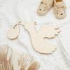 DIY Stork Baby Shower Decorations 21-inch, 1/8 inch Thick, Pack of 3 Pregnancy Announcement/Baby Announcement Sign Prop for Nursery Decor, by Woodpeckers view 4