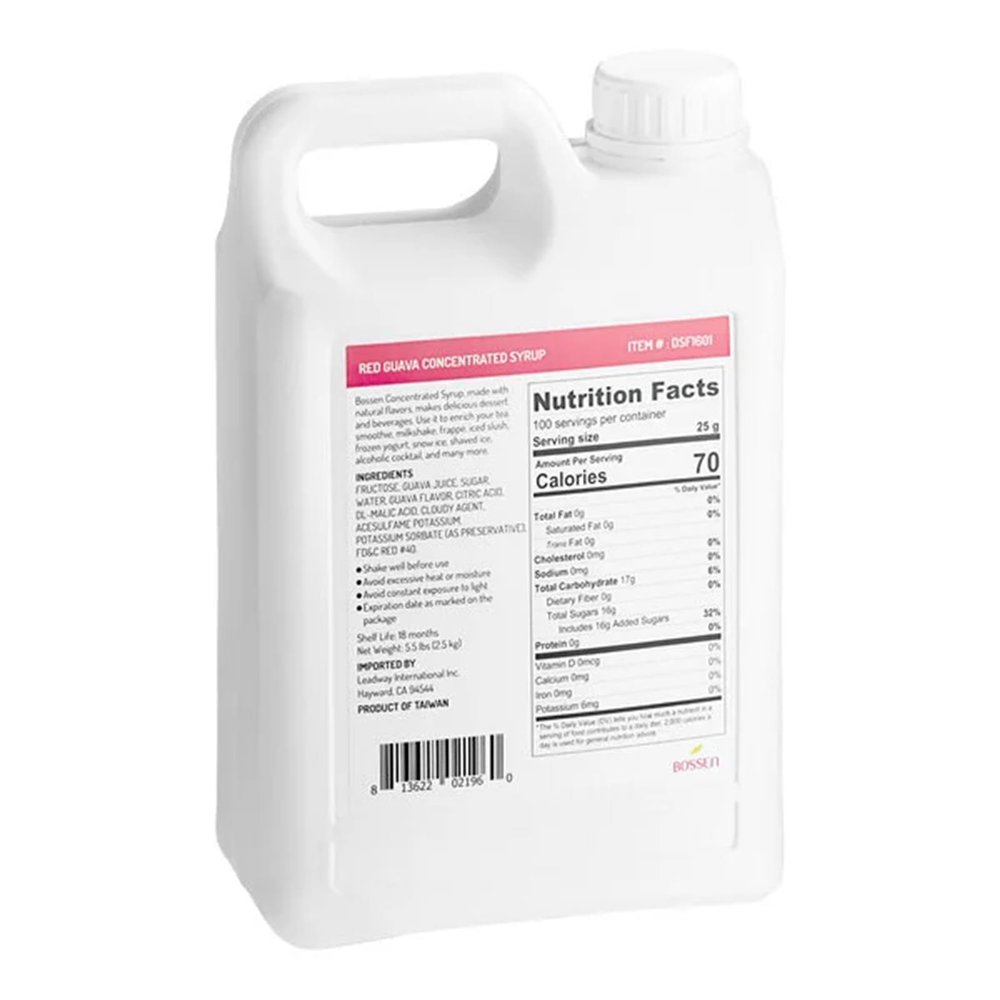 FixtureDisplays Red Guava Concentrated Syrup 64 Fluid Ounce WS-535SYPRDGUAV-NF