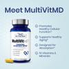 1MD Nutrition MultiVitMD Daily Multivitamin 19 Essential Vitamins & Minerals for Adults Over 55 | Supports Healthy Aging, Heart, Brain, Bone, & Immune Health | Designed for Absorption | 30 Capsules view 3