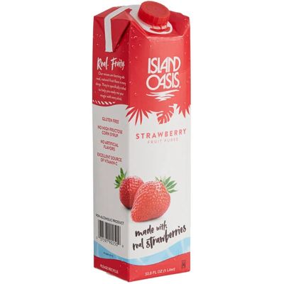 1 Liter Strawberry Puree Beverage Mix 12PK WS-711IOSTRAWB-NF