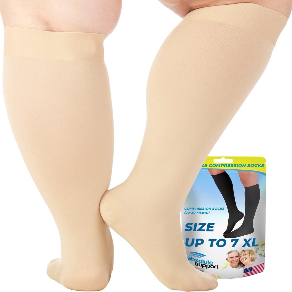ABSOLUTE SUPPORT Varicose Veins Support Compression Socks 20-30mmHg: Better Circulation and Swelling Relief
