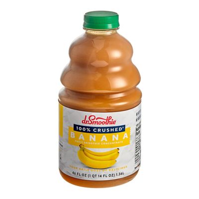 100% Crushed Banana Fruit Smoothie Mix 46 fl. oz. WS-103DR100BANA-NF