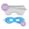 ASUTRA Silk Eye Pillow for Sleep, Silver | Filled w/Lavender & Flax Seeds | Weighted | Meditation & Light Blocking Blindfold view 4