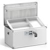 Lockbako Medicine Lock Box with Key, Alluminum Alloy Box for Medication,First Aid Box with a Removeable Tray to Store Medicines & Pills for Home, Silver 14 * 8.46 * 7.48 Inch view 1