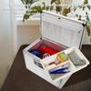 Lockbako Medicine Lock Box with Key, Alluminum Alloy Box for Medication,First Aid Box with a Removeable Tray to Store Medicines & Pills for Home, Silver 14 * 8.46 * 7.48 Inch view 3