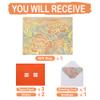 16.5 Extra Large Rose Gold Gift Bag Set with Handles, Greeting Card, Tissue Papers and Stickers for Women Girls for Birthday, Mothers Day, Wedding, Valentine's Day and Foil Traced Flowers Design, 1 Pcs view 3