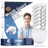 6 Pack Mouth Guards for Men,Comfortable Dental Guards for Adult Men Grinding Teeth,Moldable Night Guards for Clenching Teeth, Bruxism,TMJ,Teeth Whitening Tray & Sports view 1