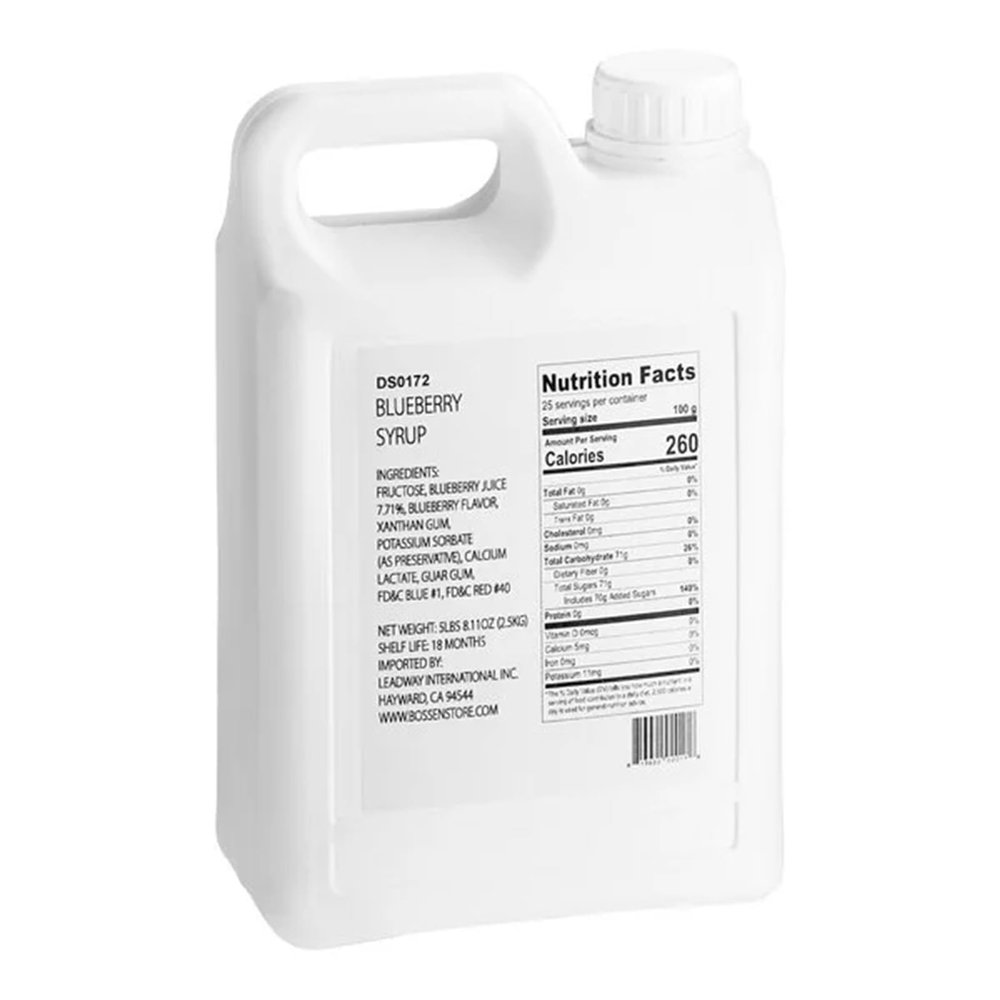 FixtureDisplays Blueberry Concentrated Syrup 64 Fluid ounce WS-535SYPBLUBRY-NF
