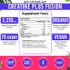 Adndale Creatine Gummies for Women & Men, 5000mg per Serving Creatine Monohydrate Supplement with Beta-Alanine, L-Citrulline & B12-75 Vegan Gummies. Sugar-Free view 4