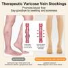 EVOPLECI Anti Embolism Compression Stockings for Women and Men Ted Hose Socks 15-20 mmhg Moderate Level With Inspect Toe Hole (SKIN, XXXXL) view 4