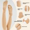 EVOPLECI Anti Embolism Compression Stockings for Women and Men Ted Hose Socks 15-20 mmhg Moderate Level With Inspect Toe Hole (SKIN, L) view 2