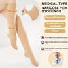 EVOPLECI Anti Embolism Compression Stockings for Women and Men Ted Hose Socks 15-20 mmhg Moderate Level With Inspect Toe Hole (SKIN, L) view 3
