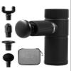 ARTSMITH Portable Deep Tissue Massage Gun - Ultra-Compact. Quiet Handheld Muscle Relaxer. 4 Speeds. 5 Heads. Carrying Case. Ideal for Athletes & Home Use. Relieves Muscle Soreness & Stiffness