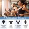 ARTSMITH Portable Deep Tissue Massage Gun - Ultra-Compact. Quiet Handheld Muscle Relaxer. 4 Speeds. 5 Heads. Carrying Case. Ideal for Athletes & Home Use. Relieves Muscle Soreness & Stiffness view 2