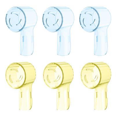 Toothbrush Covers Caps Compatible with Oral B Replacement Heads,Fits for iO Series Ultimate White,Ultimate Clean and Gentle Care Toothbrush Heads Protector,Travel Must Haves(6pcs)