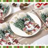 100 Pcs Christmas Guest Napkins 2 Ply Snowman Disposable Paper Napkins for Decoupage Snowflake Elk Xmas Tree Decorative Winter Christmas Cocktail Guest Hand Towel for Party Table Dinner Bathroom view 2