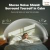 2-Pack Sync Stereo, Paussion Portable Mini Noise White Sleep Sound Machine for Adults Kids Baby 25 Soothing Songs, Auto Timer, Perfect for Travel, Home, Office Privacy view 3