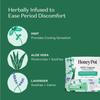 The Honey Pot Company - 80ct - Herbal Panty Liners for Women - Heavy Flow w/Wings - Infused w/Essential Oils for Cooling Effect & Organic Cotton Cover - Feminine Care view 3