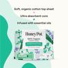 The Honey Pot Company - 80ct - Herbal Panty Liners for Women - Heavy Flow w/Wings - Infused w/Essential Oils for Cooling Effect & Organic Cotton Cover - Feminine Care view 4