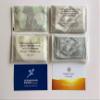 Promotional Tissue Pack, 10 Tissues with Clear Window for Personalized Card, White view 1