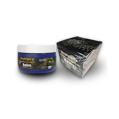 SimplyZen Tea Tree Oil Extra Strength Balm - With Manuka Honey and Peppermint - For Athlete's Foot, Ringworm Treatment, Rash Relief, Quick Action for Dry & Itchy Skin, Plant-Based Healing Balm