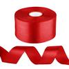 1-1/2 inch Red Ribbon for Gift Wrapping, Satin Fabric Ribbon for Crafts, Christmas Tree, Valentines, Bows Bouquet, Floral, Hair Birthday Decoration 25 Yards view 1