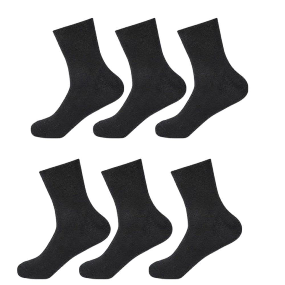 BLULILY 3 Pair Diabetic Quarter Socks for Women Mens No Binding Top Seamless Loose Wide Mouth Casual Cotton Short Ankle Socks