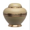 Adult Brass Urn for Human Ashes - Matte Moss Green Brass Black - Phoenix Memorials Island Breeze Caribbean Urns - Etched Band - Memorial, Funeral, Burial, Cemetery, or Home Decorative Urn view 1