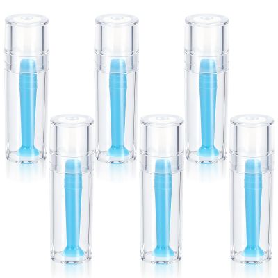 JIEYAO 6Pcs Contact Lens Remover Tool, Hard Contact Lens Plunger Silicone Eye Suction Cup Scleral Lenses Removal Tool for RGP (Blue)