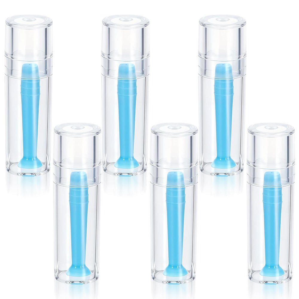 JIEYAO 6Pcs Contact Lens Remover Tool, Hard Contact Lens Plunger Silicone Eye Suction Cup Scleral Lenses Removal Tool for RGP (Blue)