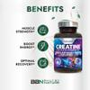Built by Nature Creatine Monohydrate Pills - Micronized Creatine Supplement for Men & Women - Muscle Strength, Energy, Endurance, and Recovery - Gluten-Free, Vegan, Non-GMO - 120 Capsules view 4