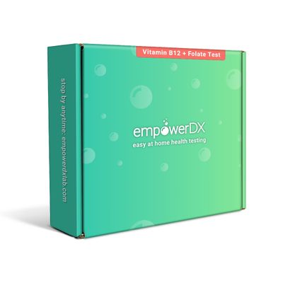 empowerDX Vitamin B12 + Folate Test - At-Home Test Kit - Results Within 2 Days