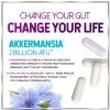 Akkermansia Probiotic 2 Billion AFU - Best Strain for GLP-1 Production Support - with Prebiotic Fiber for Natural Digestive & Gut Health for Women & Men - Non-GMO & Bottled in USA - 60 Capsules view 3