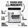 Outwork Nutrition Post Workout Recovery Powder - Creatine Monohydrate, KSM-66 Ashwagandha & Tart Cherry - Speeds Recovery, Eases Soreness - Creatine Powder for Men & Women, Unflavored, 240 Gr view 3