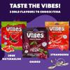 VIBES Sour Watermelon Chill Fruity Stars - Delicious Low Calorie Gluten-Free Bulk Fruit Snacks - High Fiber Healthy Fruit Snacks for Kids, Teens, & Adults -2g Sugar - 6 Packs of 18 Fruit Gummies view 4