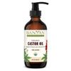 Banyan Botanicals Organic Castor Oil  Pure and Refined Castor Oil  for Face and Skin Care, Hair Care, and Natural Beauty  8 oz  Non GMO, Hexane Free, Vegan, and Cruelty Free view 1