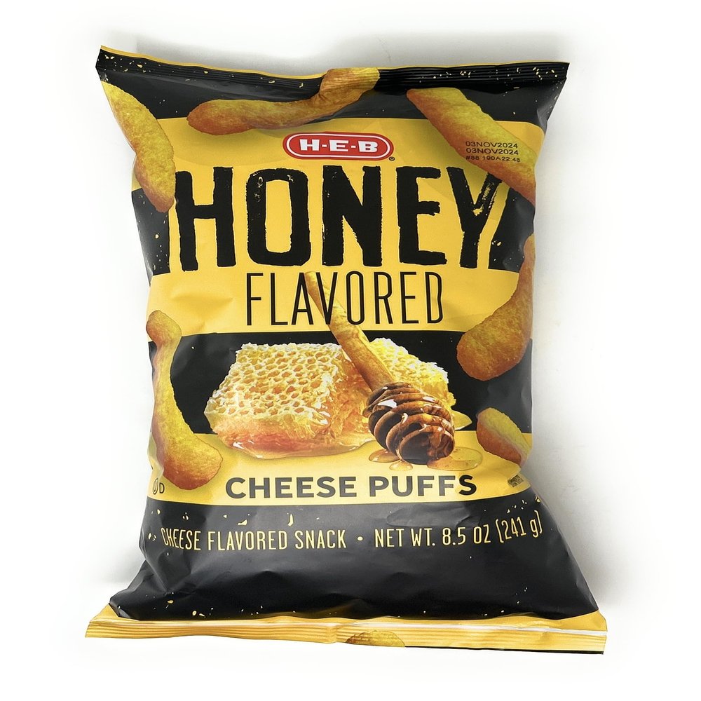 HEB Honey Flavored Cheese Puffs Chips 8.5oz - 1 bag