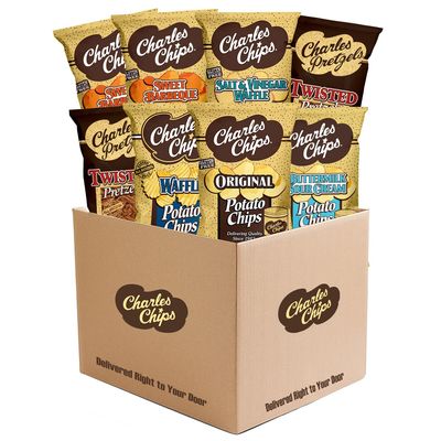 Charles Chips 5-Flavor Variety Pack, Family Size (8 oz 5 Bags) | Gluten Free